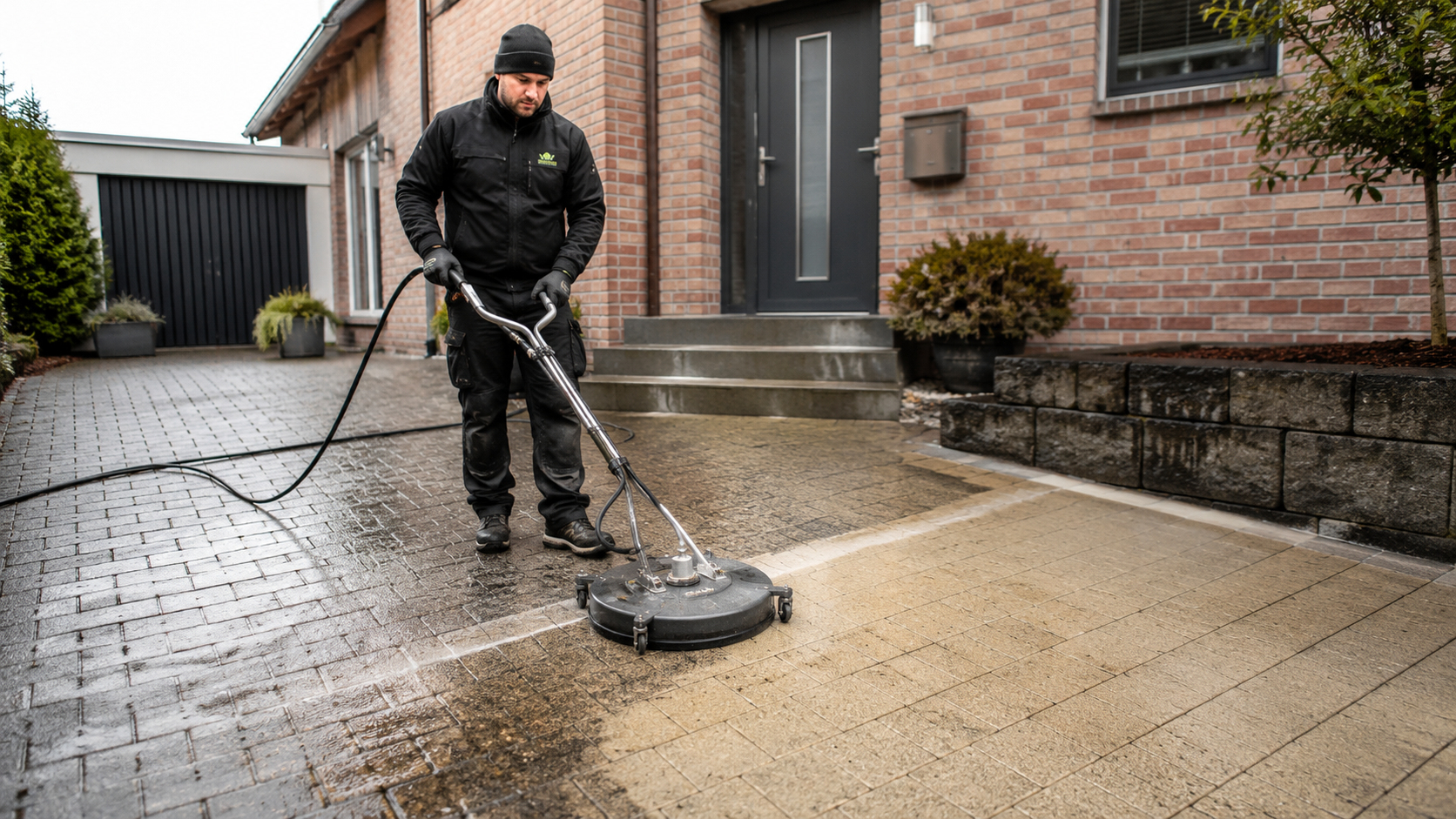 Reinigung von Steinflächen und Außenbereichen durch Hausmeisterservice in Bochum
